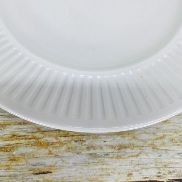 Johnson Brothers ATHENA White Ribbed Smooth England Ironstone Bread Plate Set 3 - Picture 13 of 16